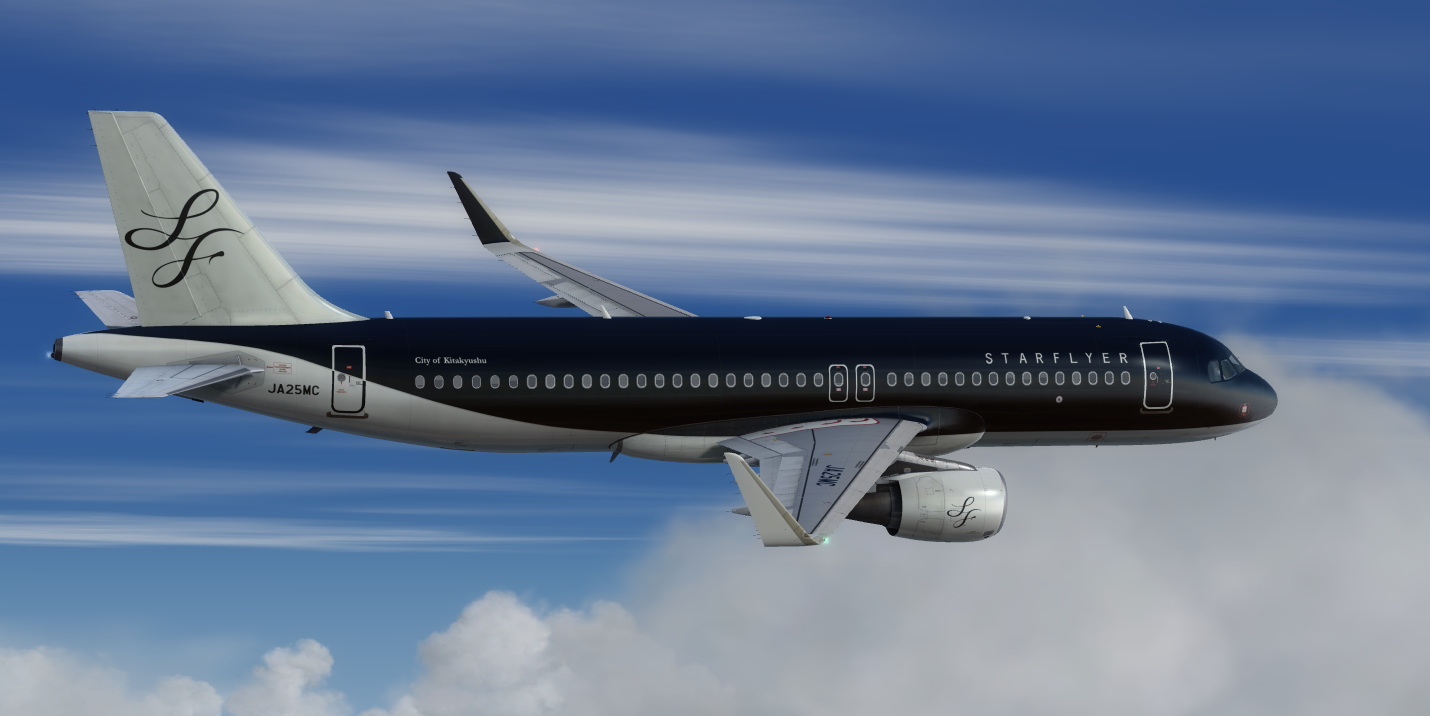 [P3D] A320 StarFlyer allblack-5157 