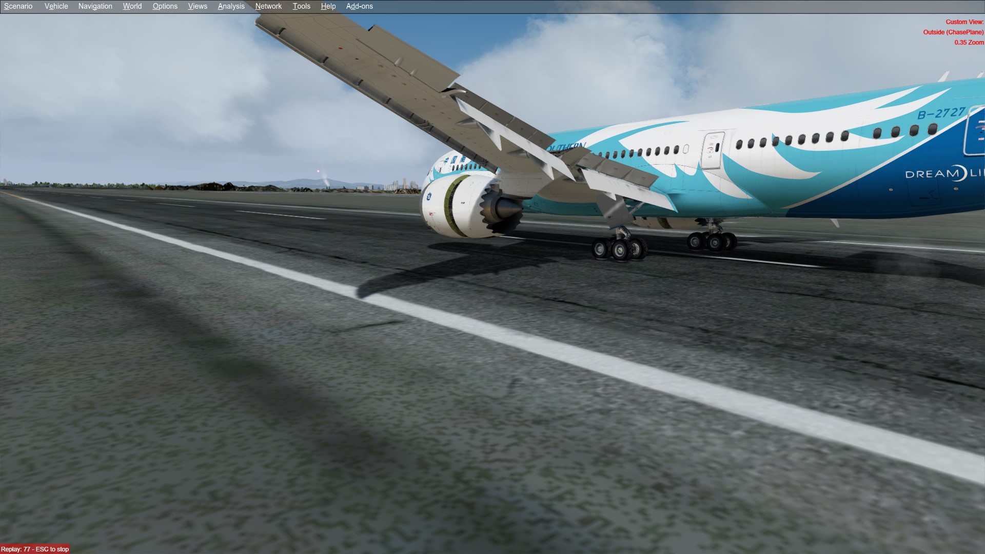 南航787 enroute&amp;landing-7426 