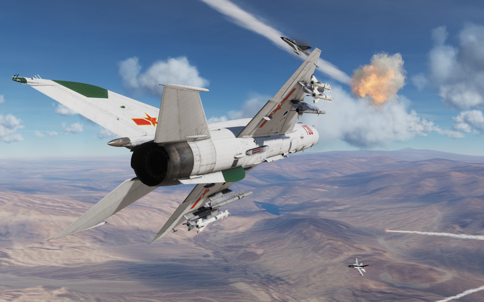 DCS WORLD 米格21比斯 + 米格29 + Tornado + A-10  混战游戏截图-1462 