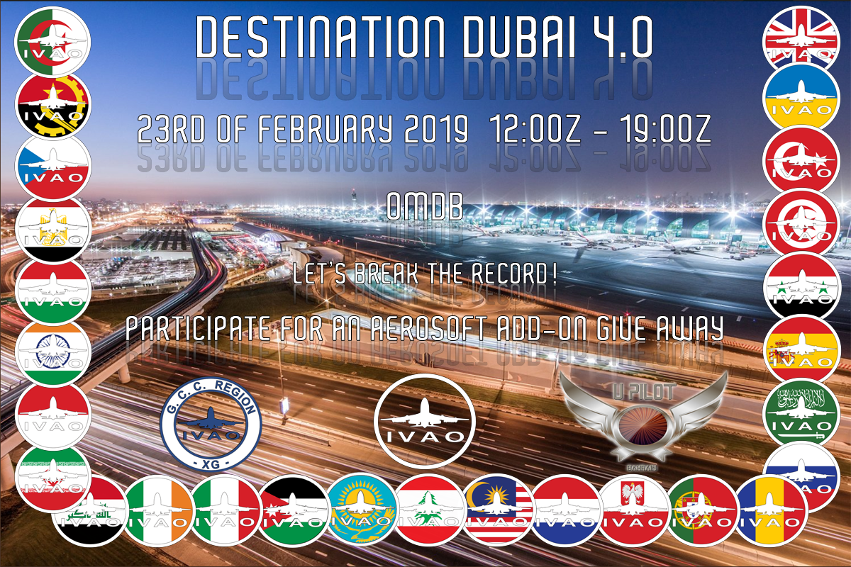 IVAO 活動 Destination Dubai 4.0-1579 