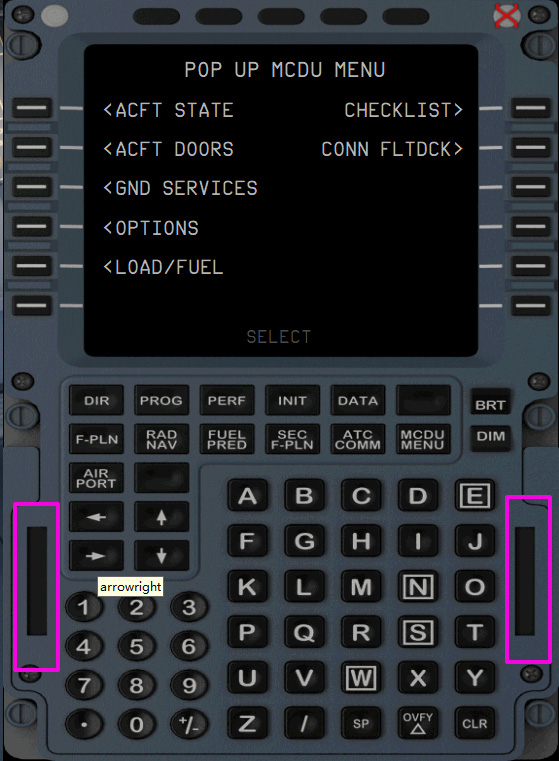 Aerosoft A320 插件机里 MCDU输入技巧-8016 