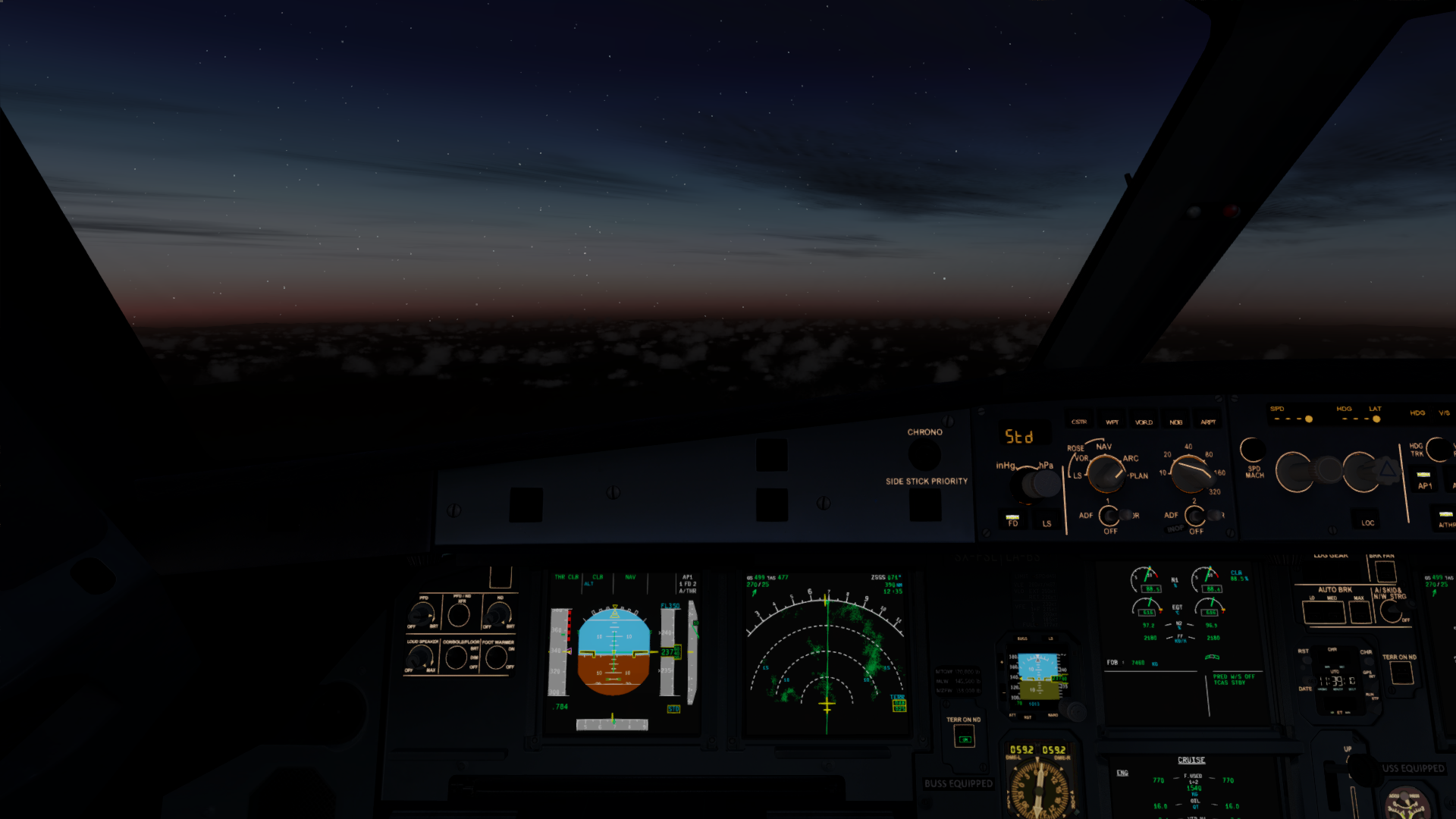 A320夜航-7411 