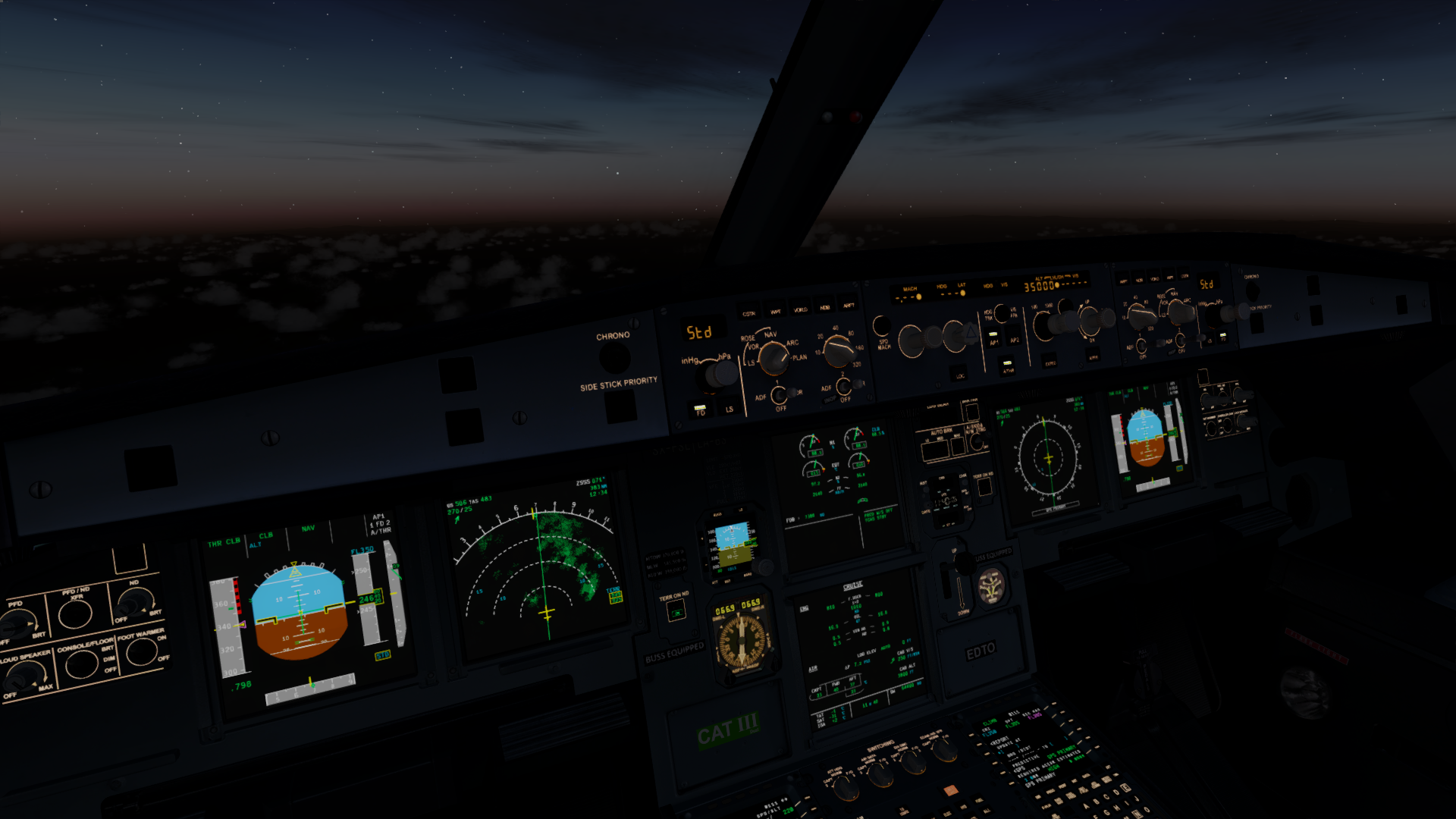 A320夜航-7045 