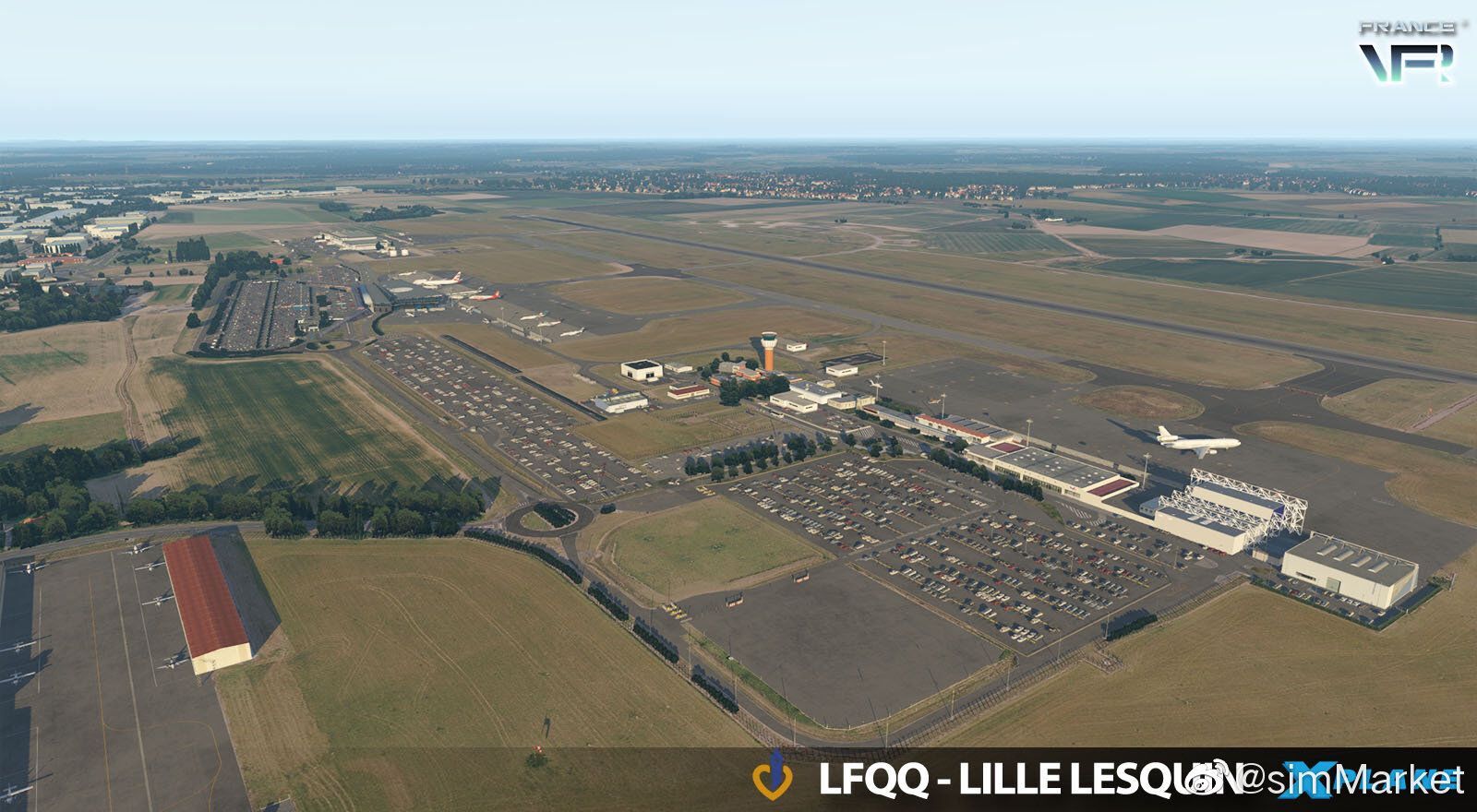 FRANCE VFR - 法国-里尔列坎国际机场 LFQQ X-PLANE 11-8480 