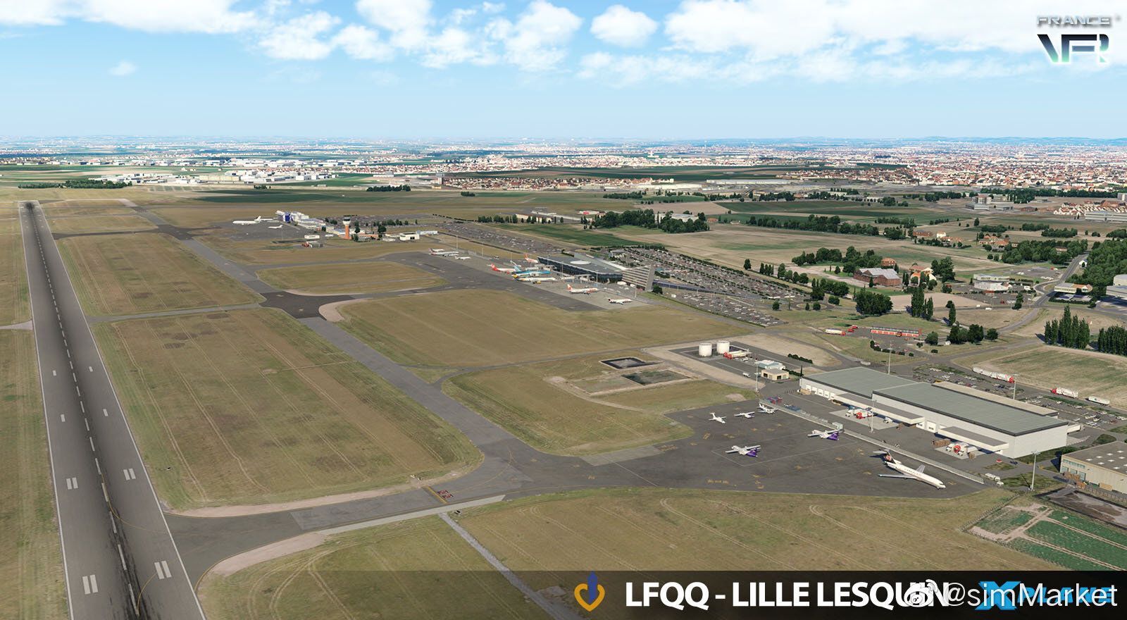 FRANCE VFR - 法国-里尔列坎国际机场 LFQQ X-PLANE 11-7173 