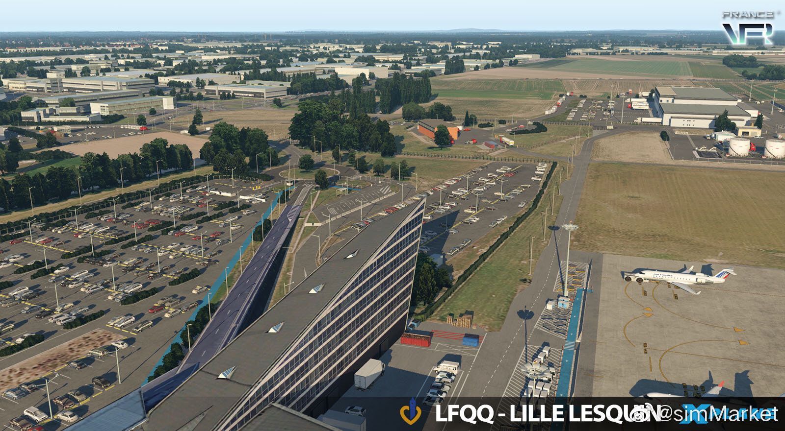 FRANCE VFR - 法国-里尔列坎国际机场 LFQQ X-PLANE 11-9252 