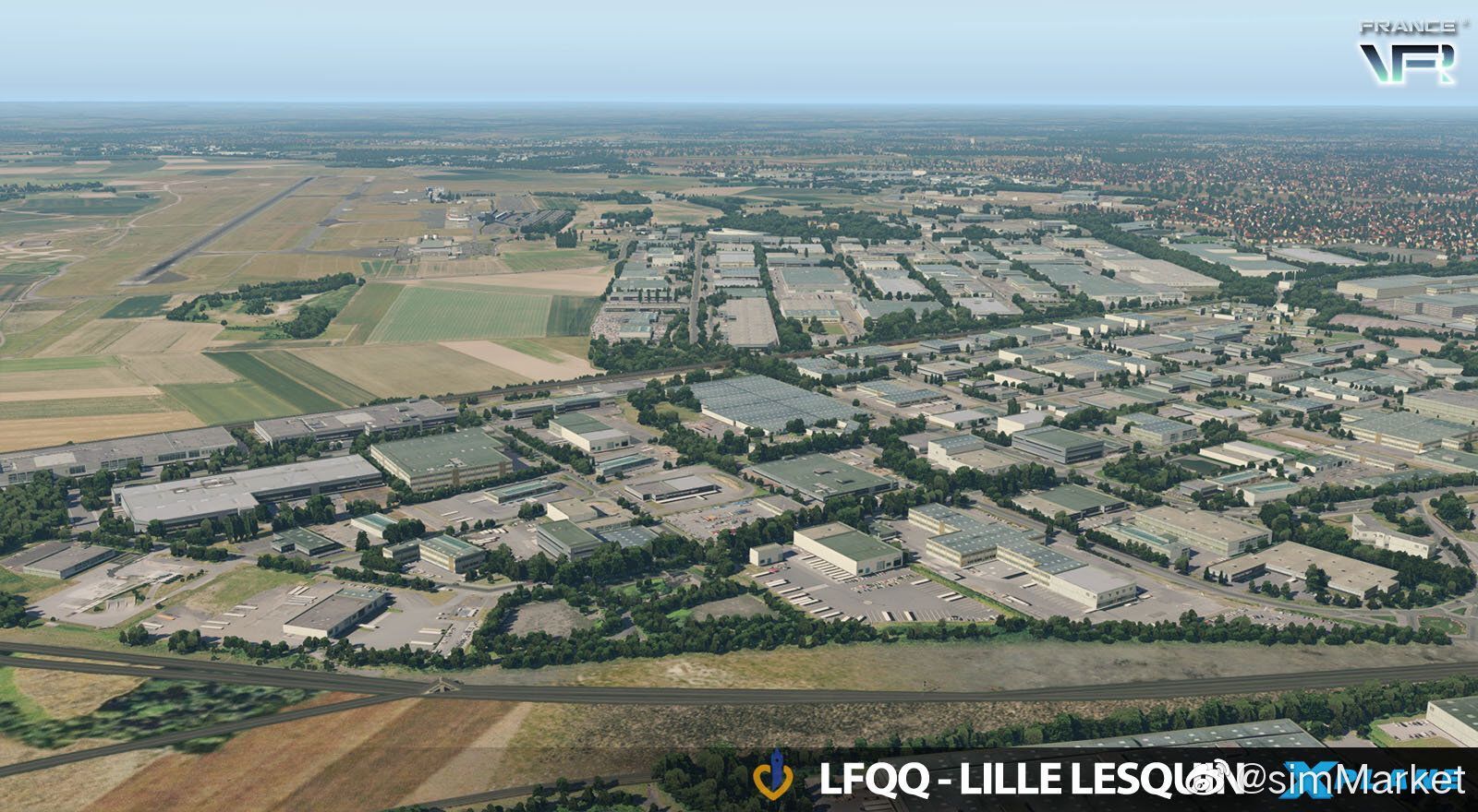 FRANCE VFR - 法国-里尔列坎国际机场 LFQQ X-PLANE 11-9515 