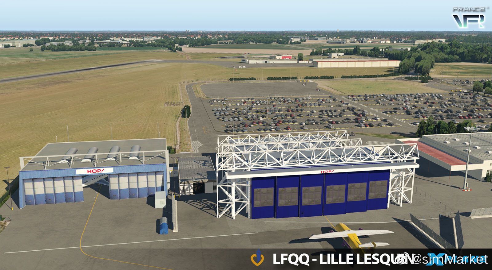 FRANCE VFR - 法国-里尔列坎国际机场 LFQQ X-PLANE 11-3964 