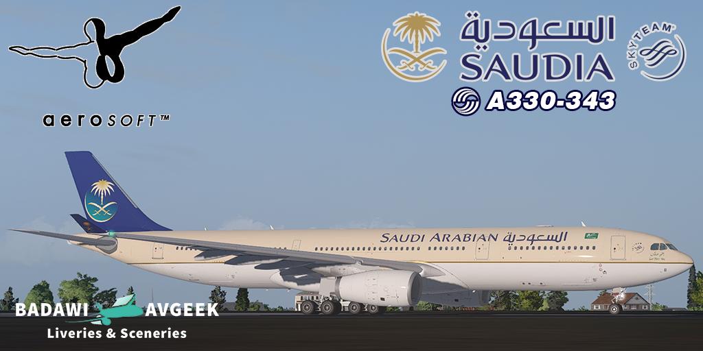 Aerosoft A330沙地阿拉伯航空 Saudi Arabian Airlines-2593 