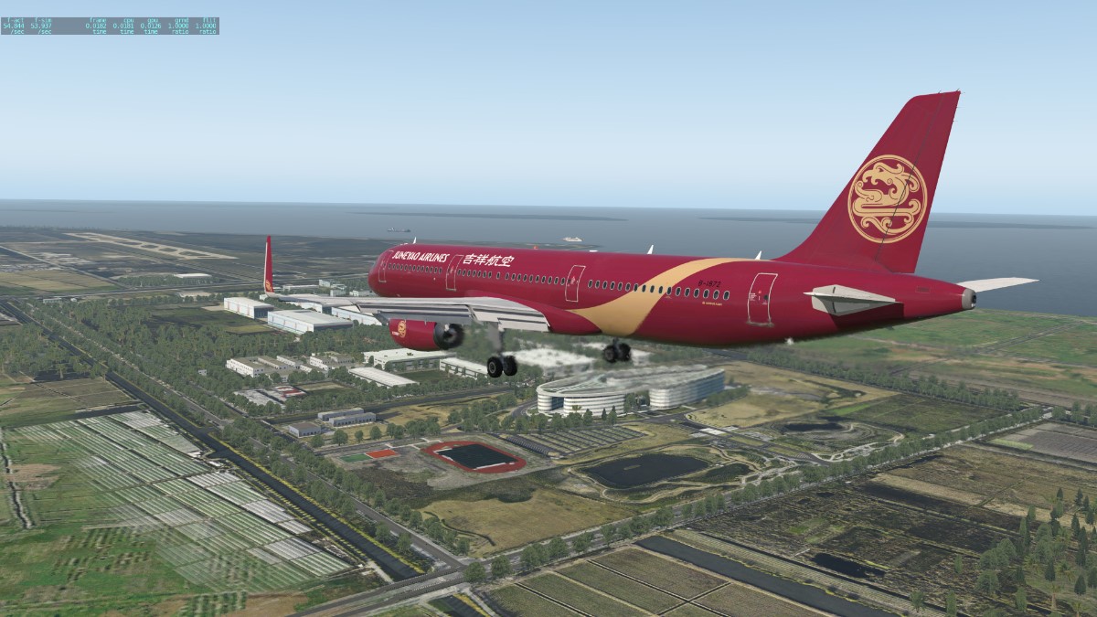 Toliss A321 吉祥航空标准与中国红彩绘涂装-4081 