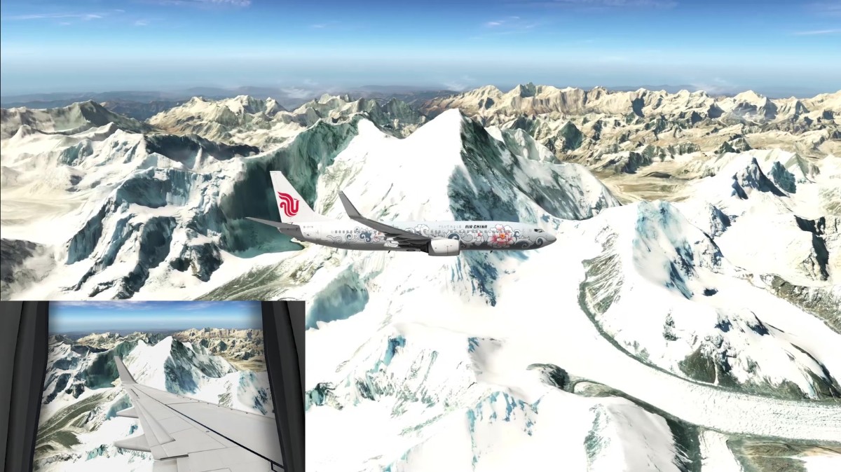 【X-Plane11鸟瞰中国】西藏及珠峰美景-2844 