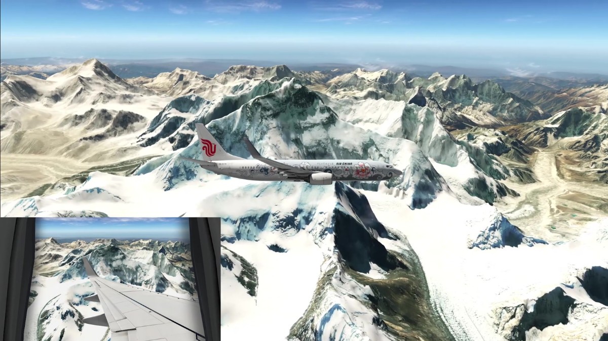【X-Plane11鸟瞰中国】西藏及珠峰美景-7035 