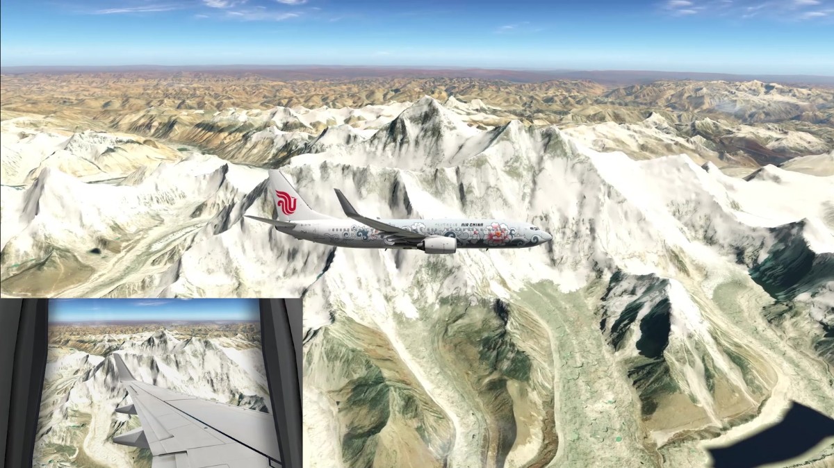 【X-Plane11鸟瞰中国】西藏及珠峰美景-8125 