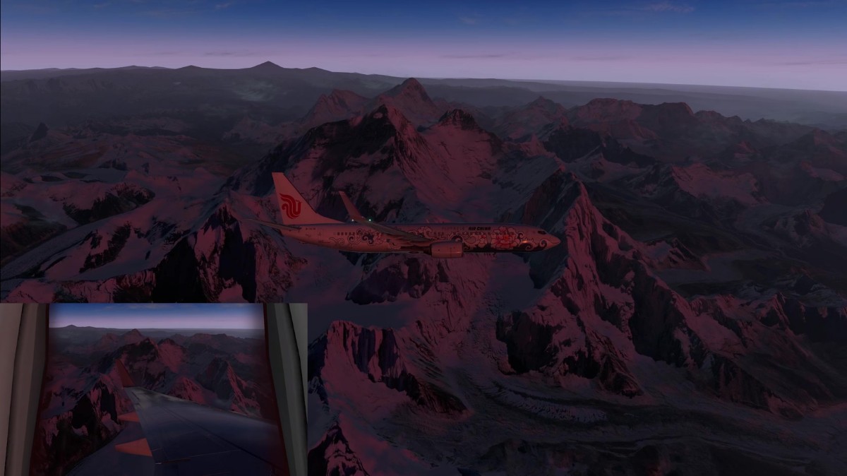 【X-Plane11鸟瞰中国】西藏及珠峰美景-1215 