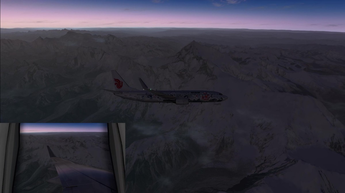 【X-Plane11鸟瞰中国】西藏及珠峰美景-649 