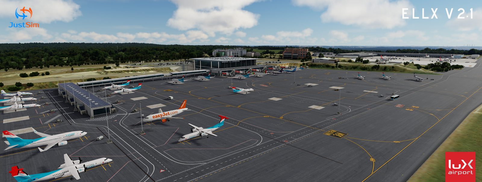 JustSim Luxembourg Findel Airport V2.1 for P3D 发布-7629 