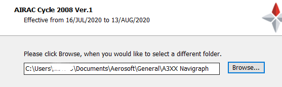 AEROSOFT - 空客 A318-A319-A320-A321V1.3.1.0导航2008数据安装不进去？-8552 