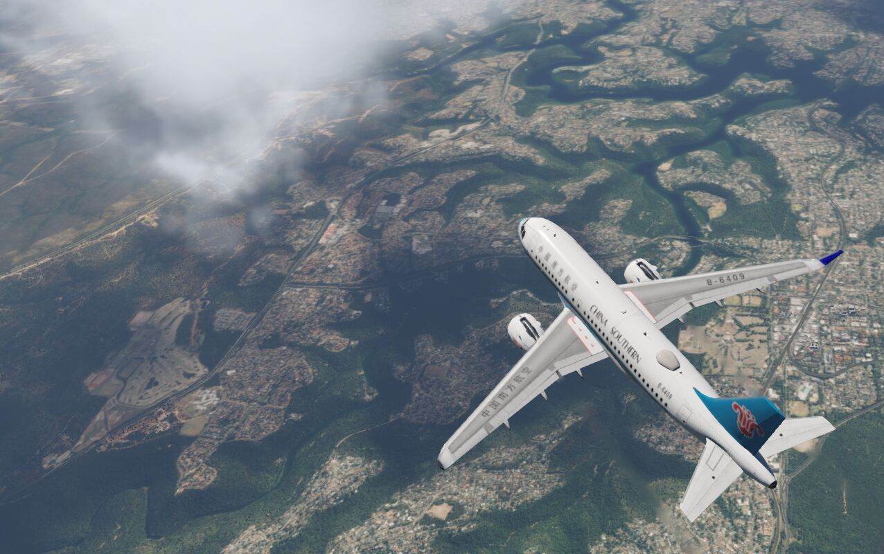 China Southern Approaching Sydney Australia-Toliss A319-5207 