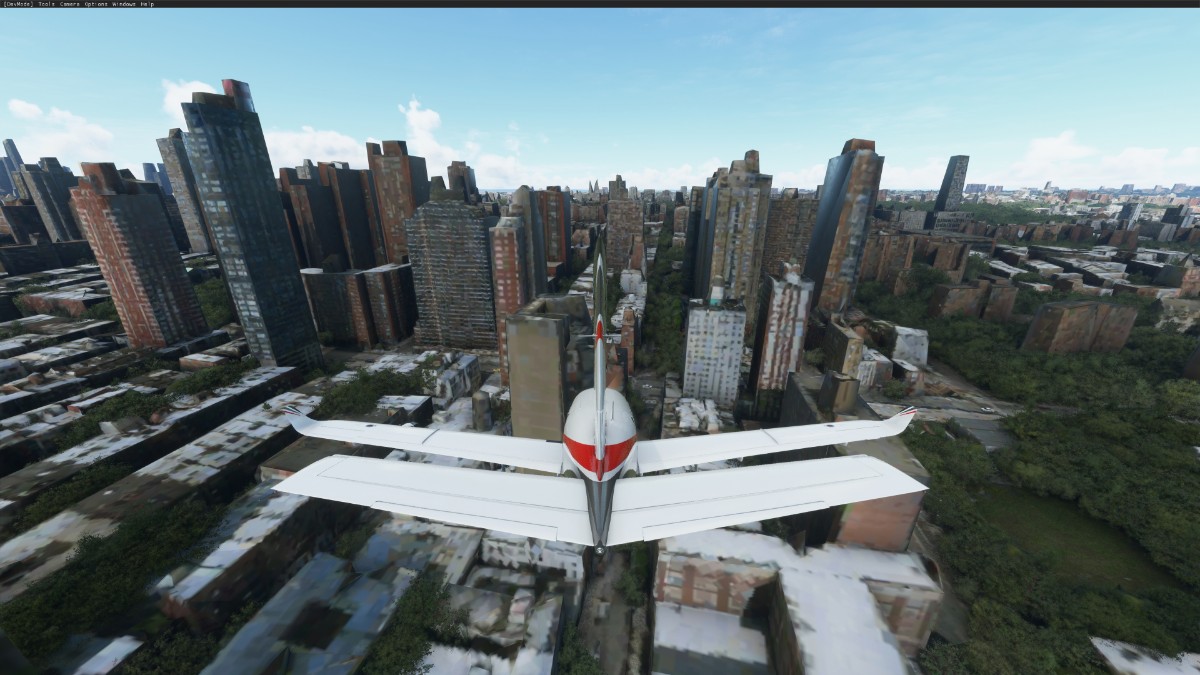 飞行模拟2020中的鬼城-60 
