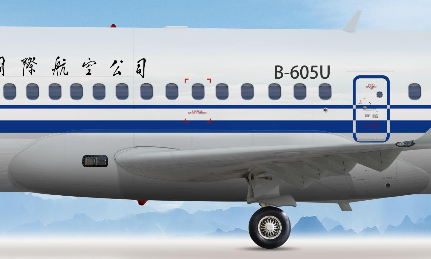 ARJ21 1:8 大型艺术图国航版发布！-5584 