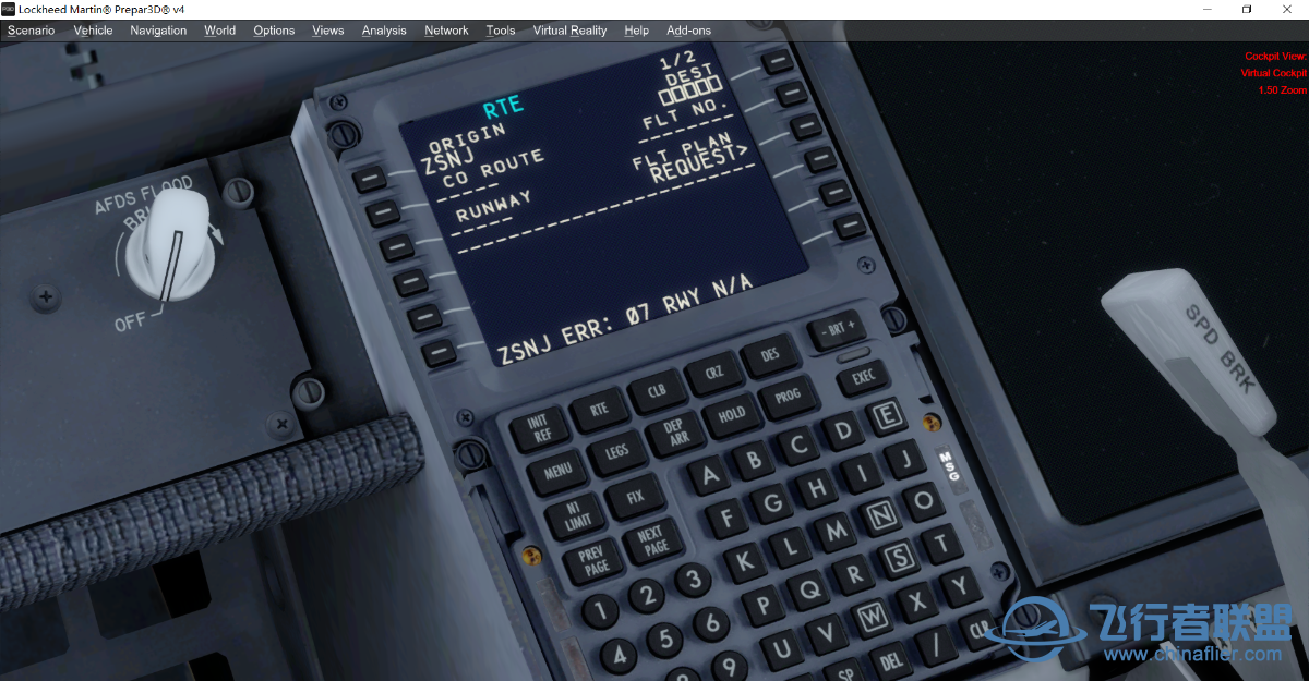 PMDG飞机导航数据显示N/A-3760 