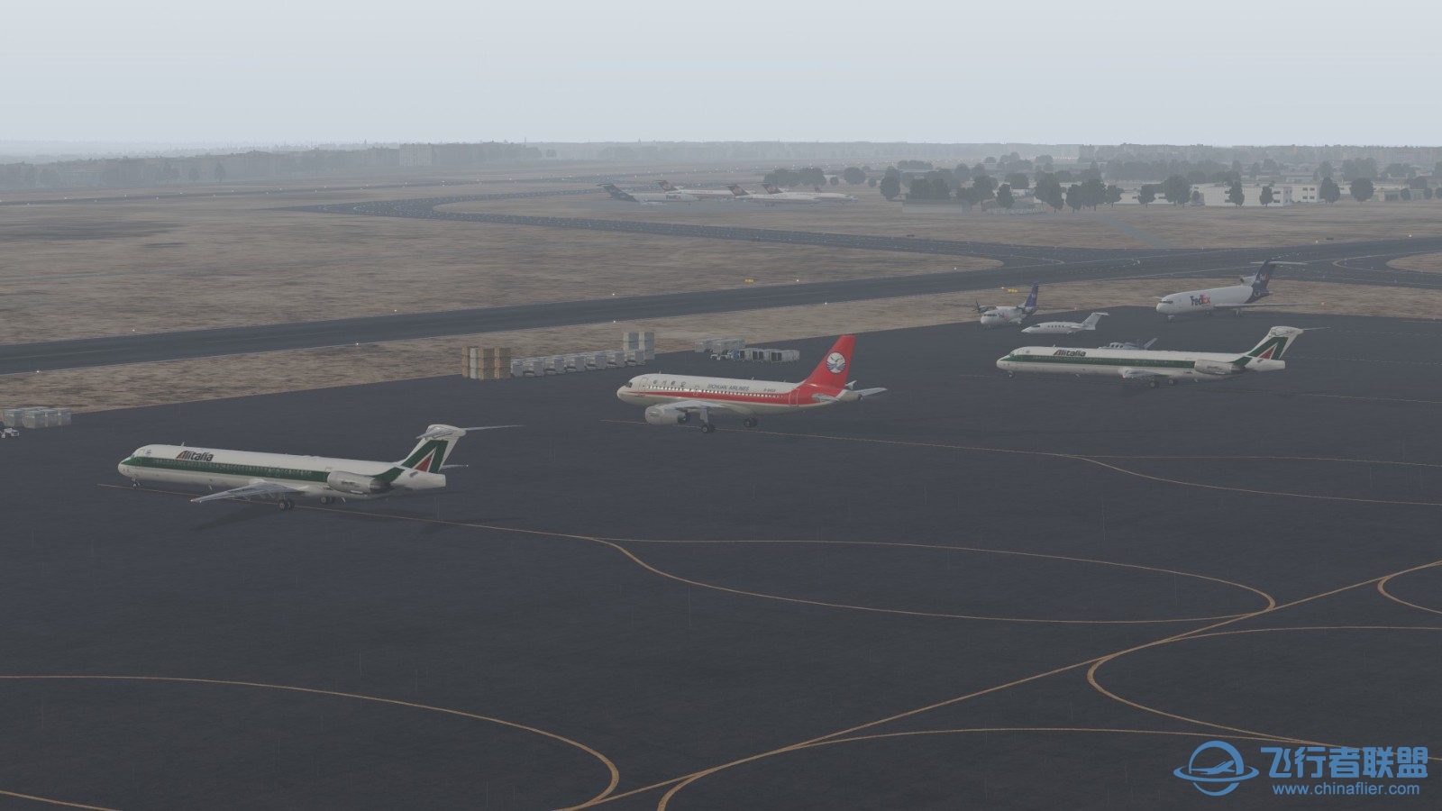 第一次非洲飞行，加上雾霾天，有那味儿了-7079 