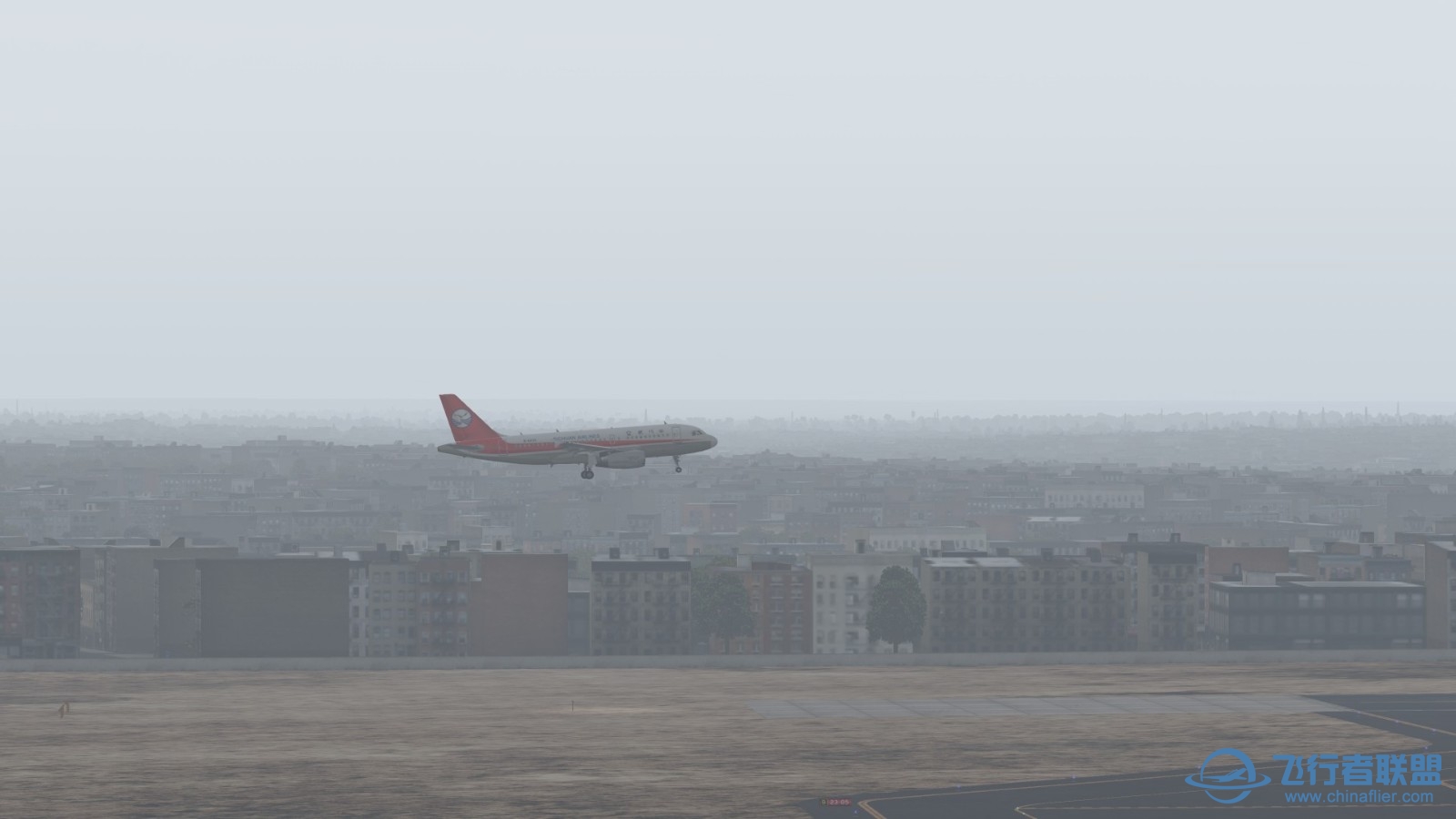 第一次非洲飞行，加上雾霾天，有那味儿了-8423 
