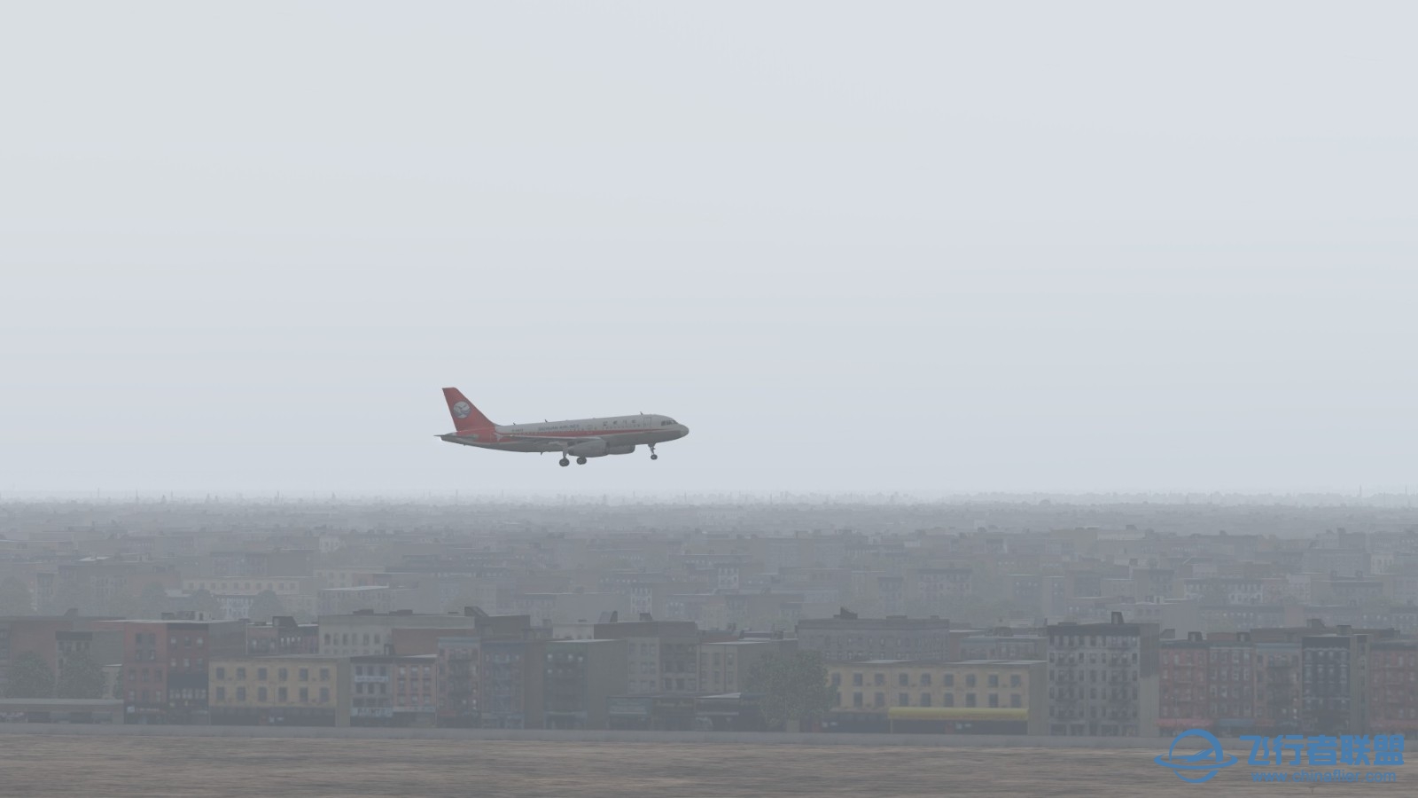 第一次非洲飞行，加上雾霾天，有那味儿了-6546 