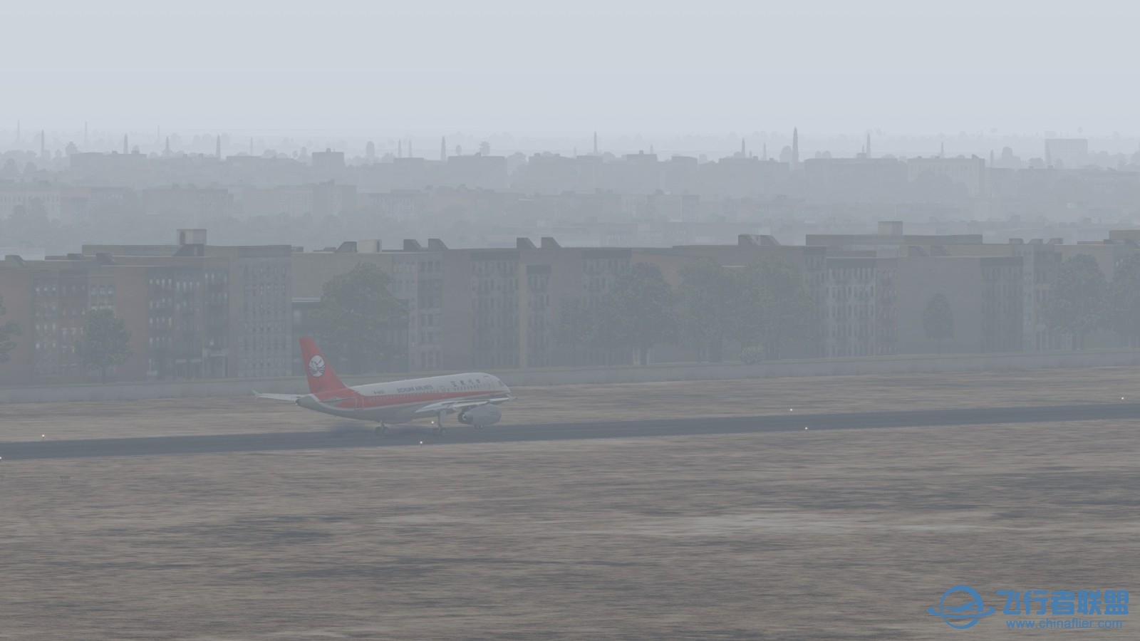 第一次非洲飞行，加上雾霾天，有那味儿了-4758 