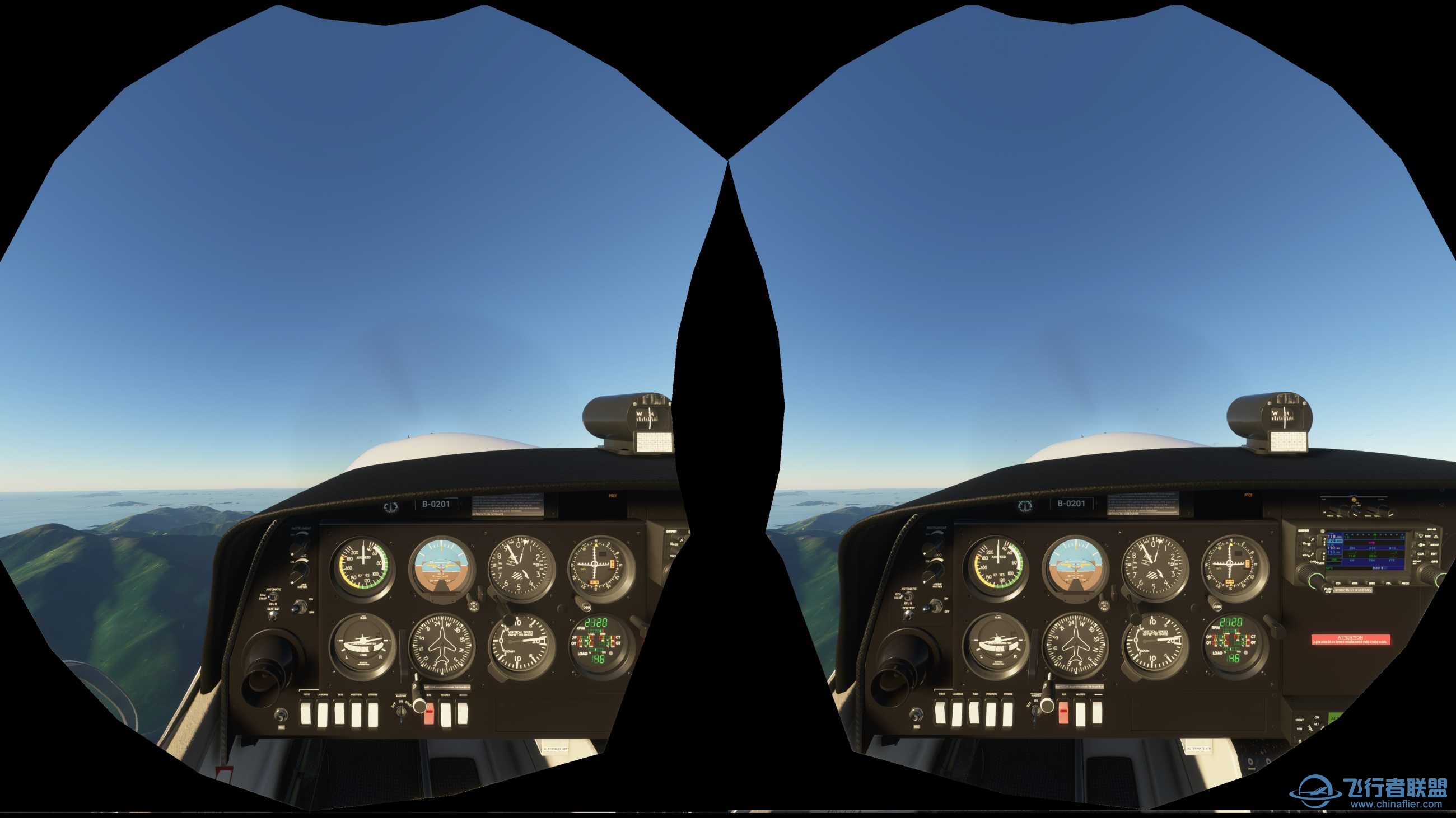 早上更新了一下FS2020 VR模式，非常棒！-851 
