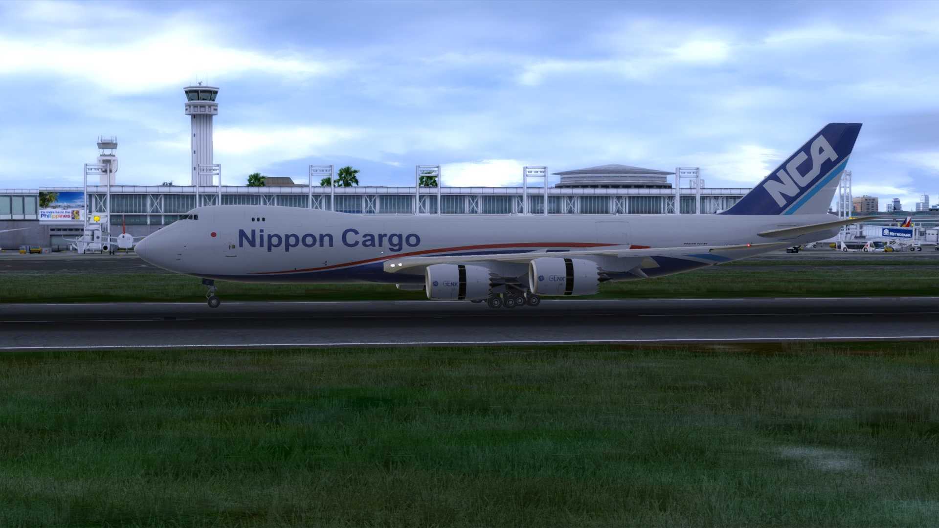 NCA 747-8F降落马尼拉-9553 