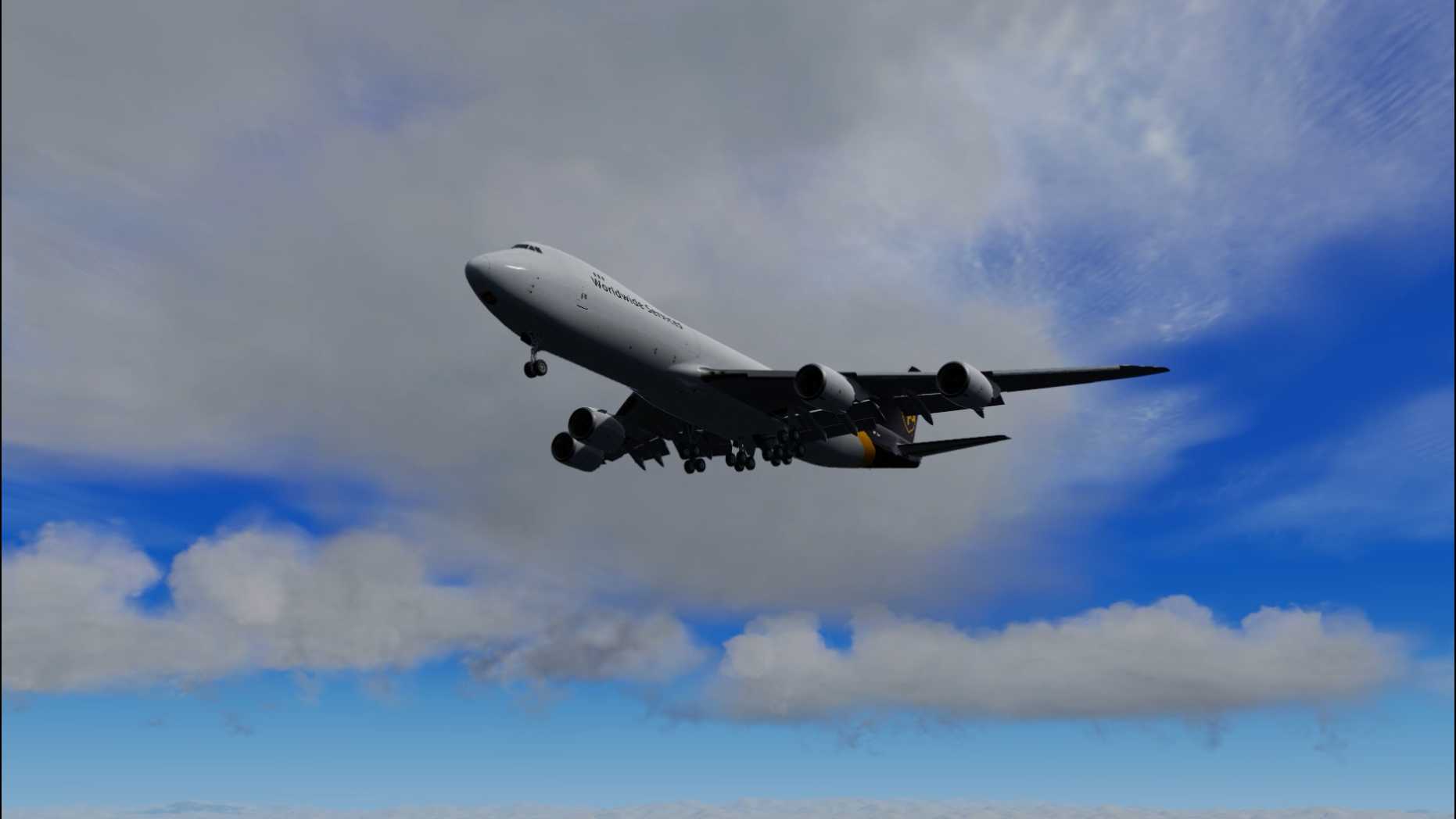 Prepar3D v5 波音747-8F最高载重降落迪拜国际机场30L-4478 