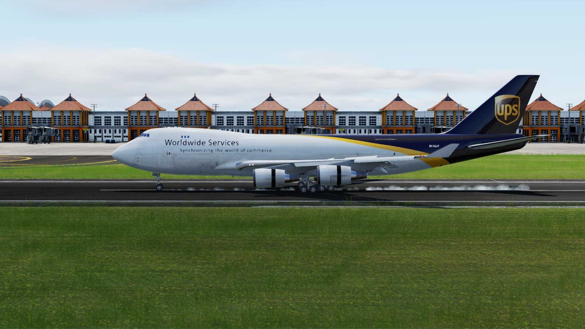 P3D V5 UPS 748F降落巴厘岛-2207 