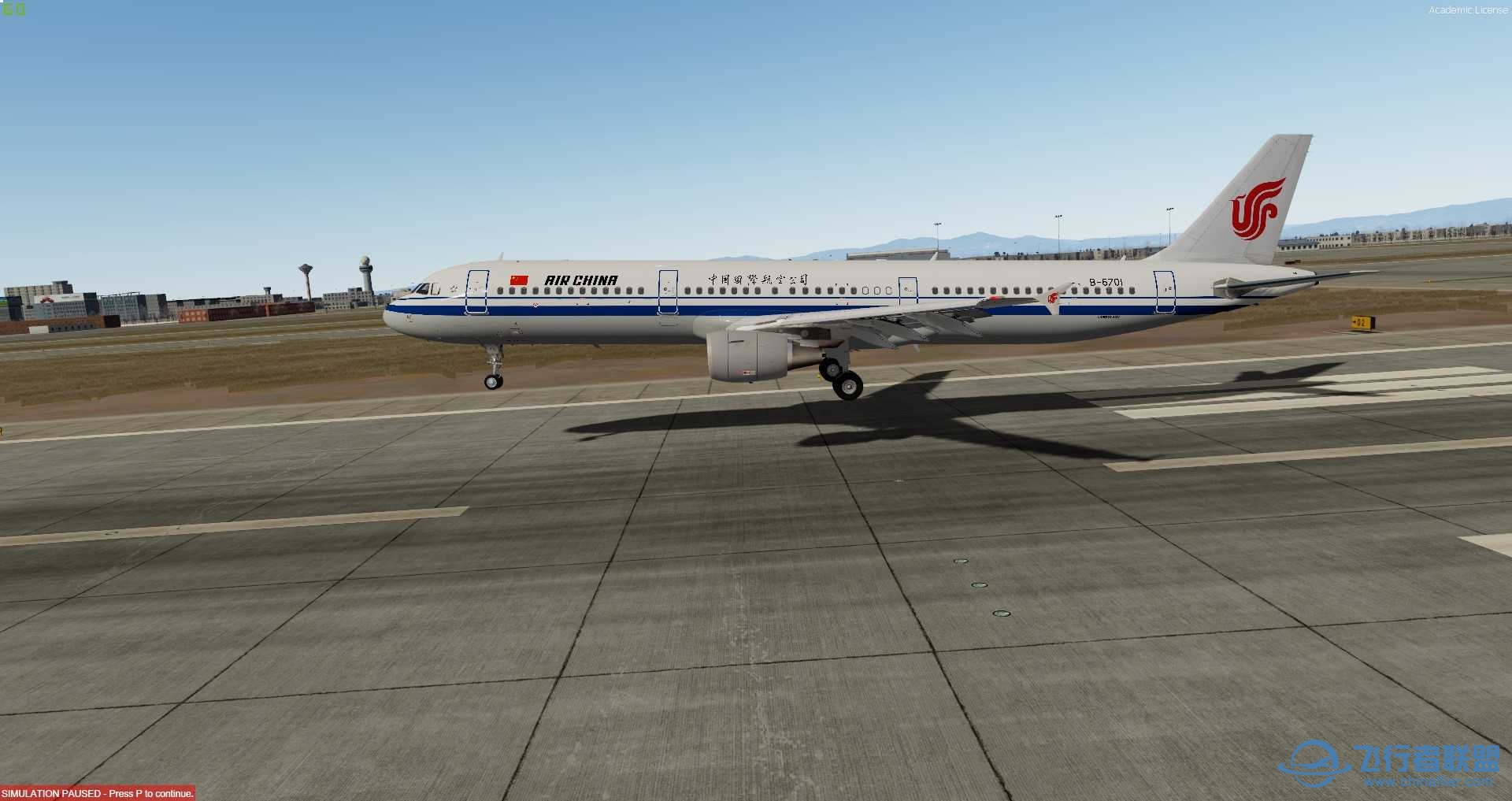 中国皇家航空CA1225 FSL321 北京-西安 P3D V5-4320 