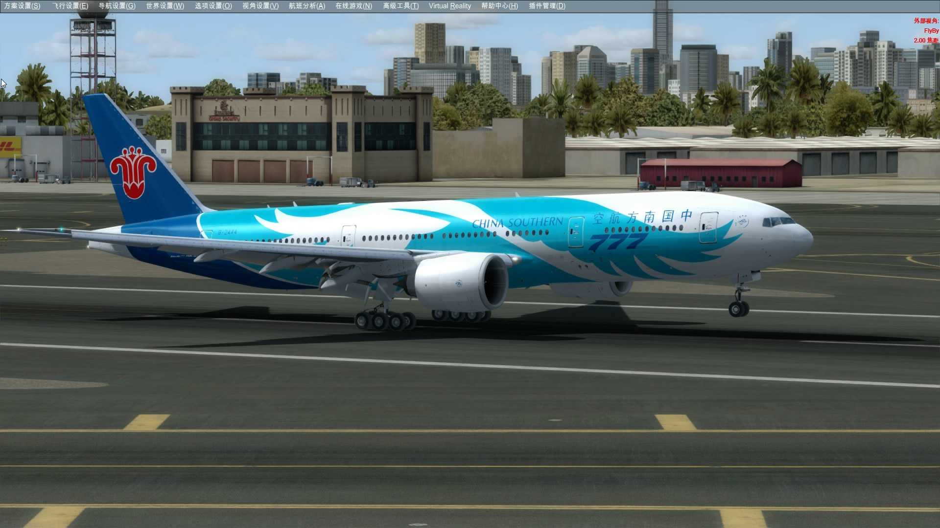 波音777迪拜降落-8021 