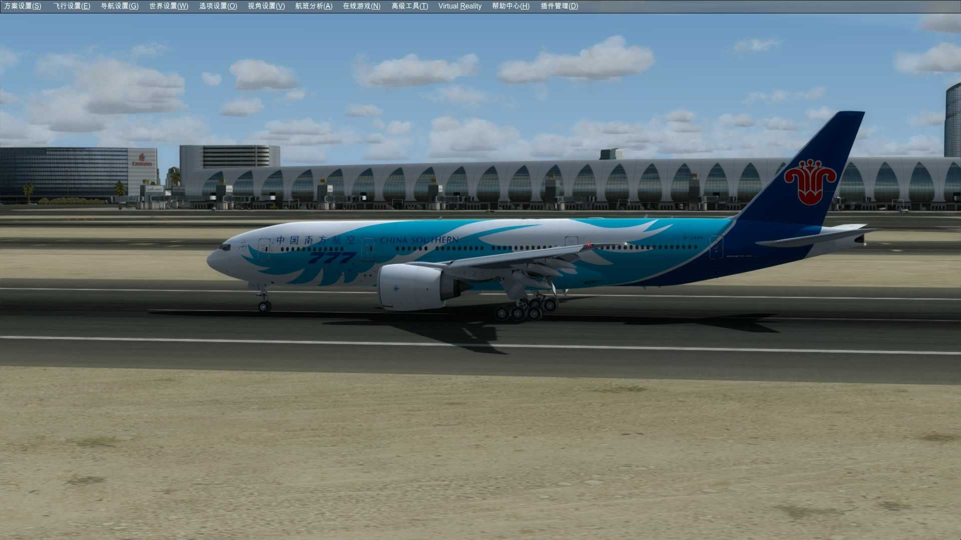 波音777迪拜降落-5809 