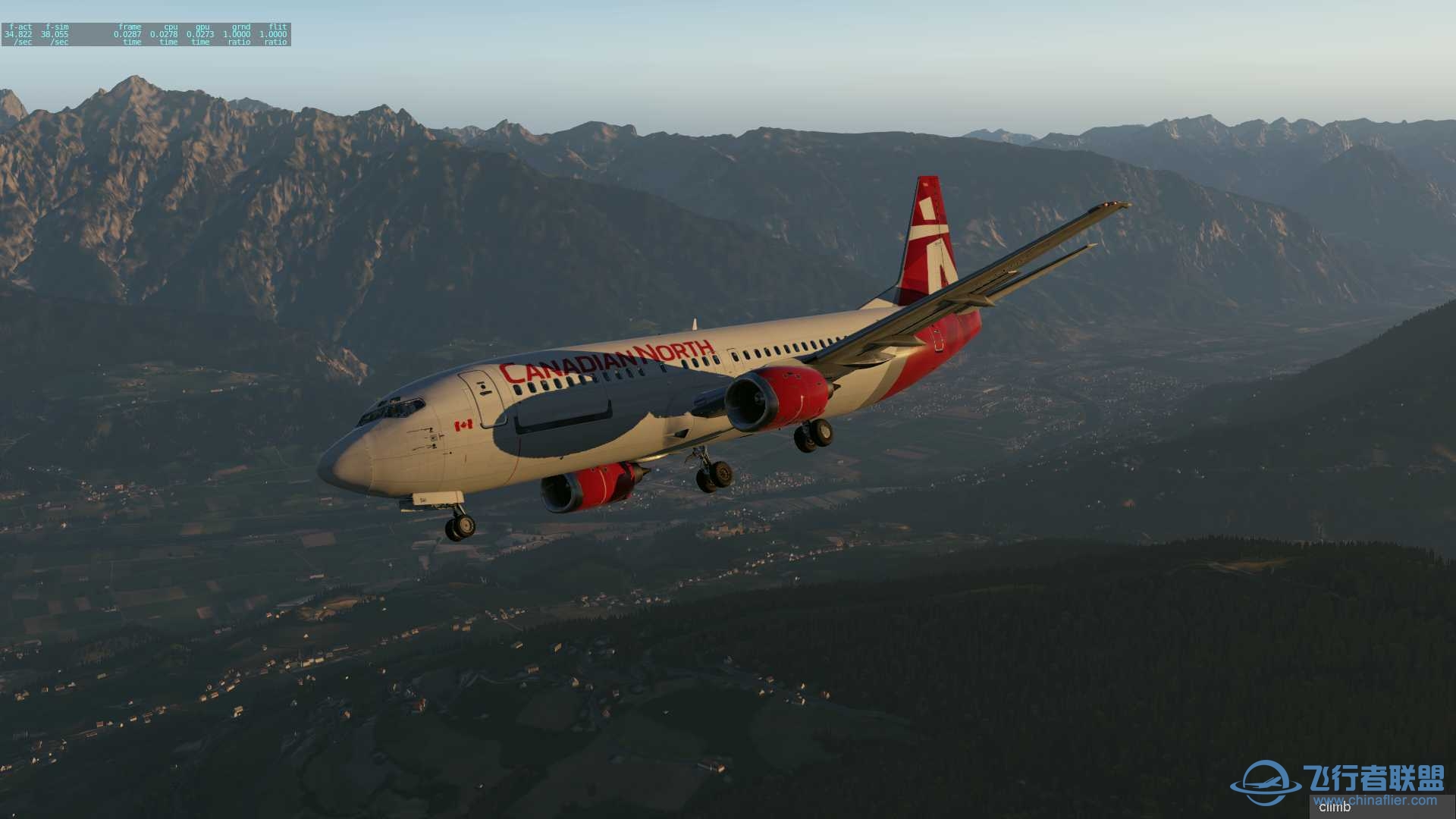 X-Plane 波音737-400 因斯布鲁克美图-4614 