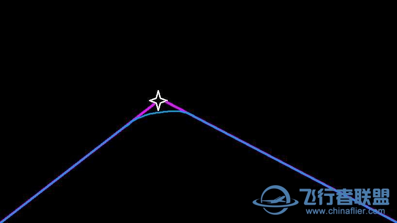 ixeg733航路转向时要飞跃航点才会转向而不会直接转向-1414 