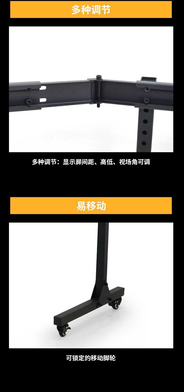维飞WeFly多功能三屏显示器支架发布-5801 