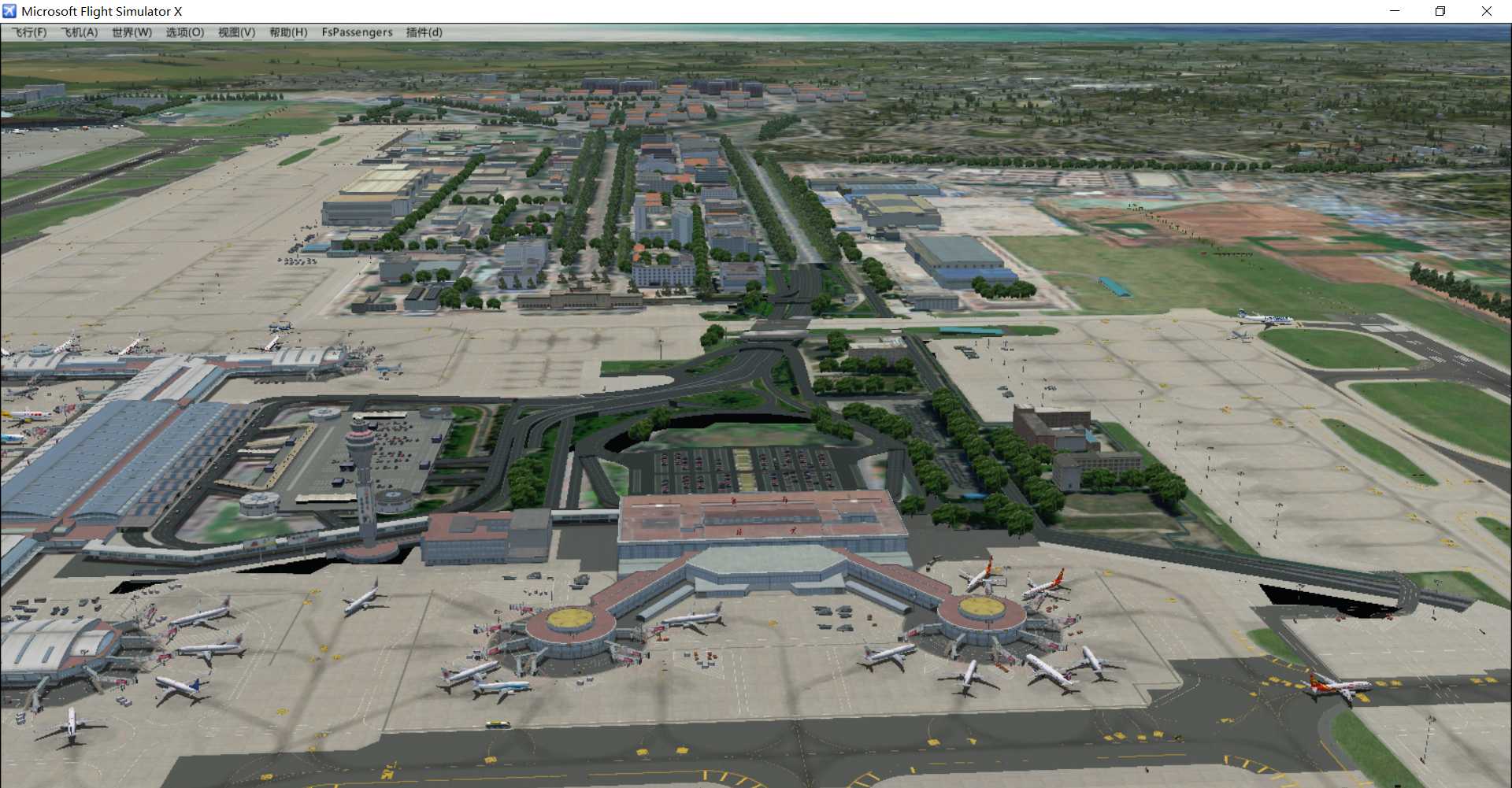 正版北京首都国际机场终于安装成功了，地景无任何问题-8124 