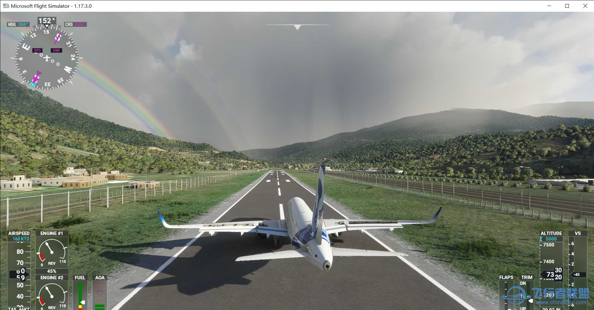 微软模拟飞行2020风景很美-5355 