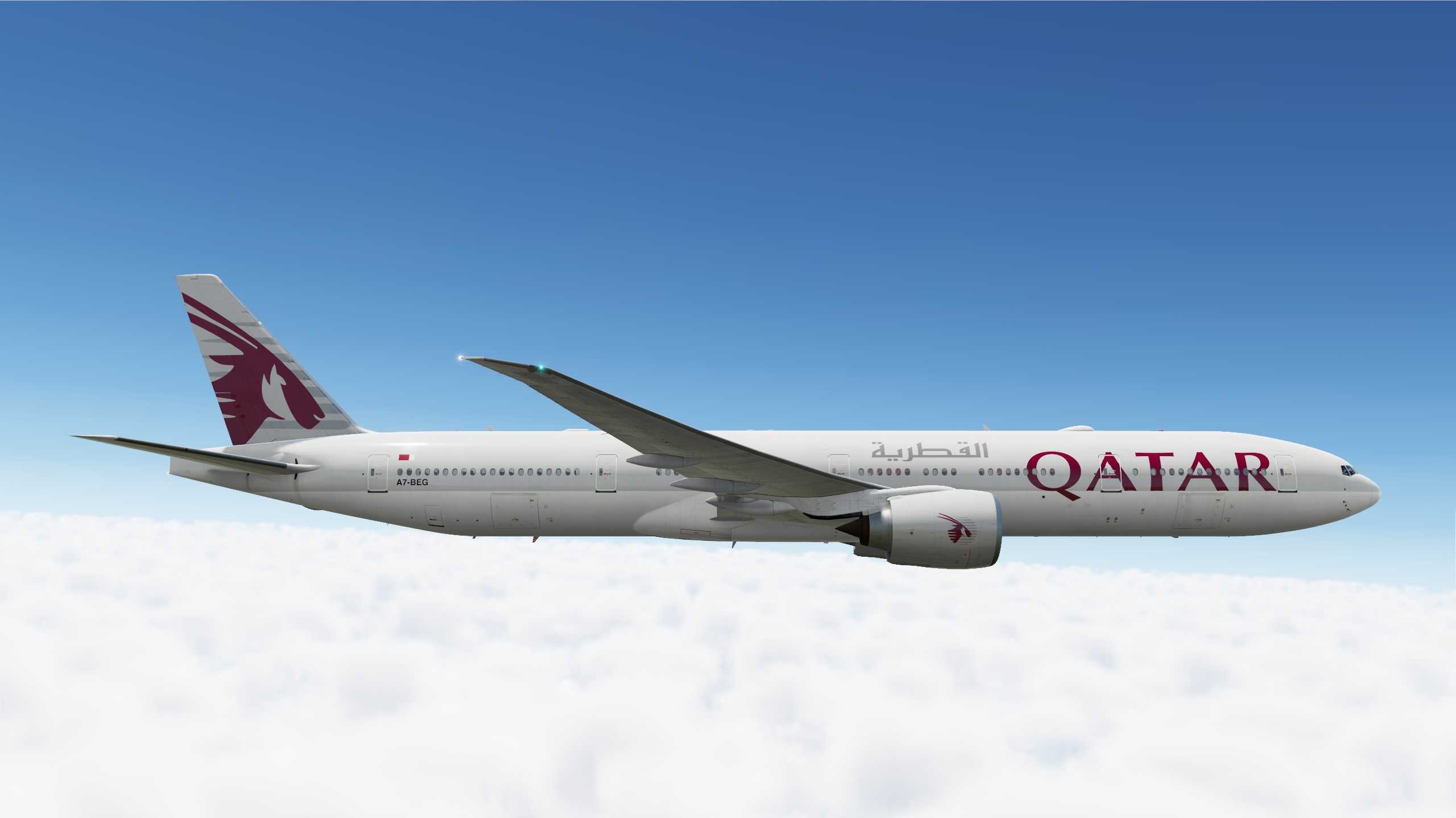 Qatar Airways 赤鱲角-多哈-1675 