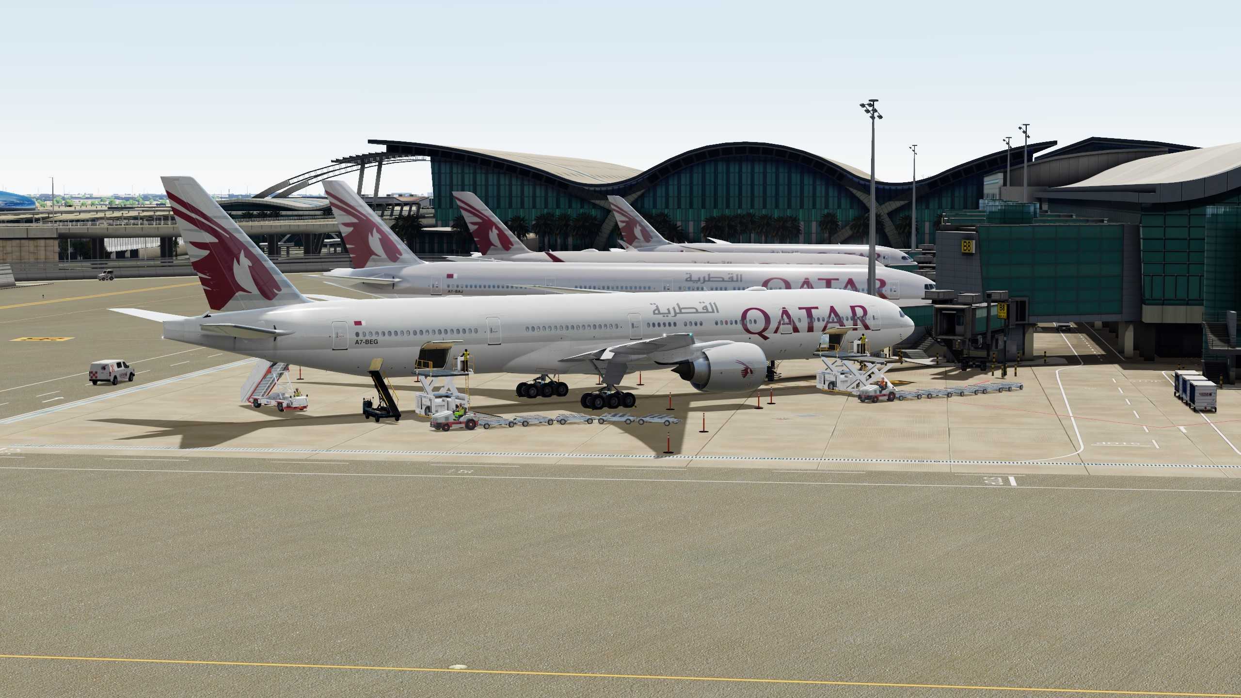 Qatar Airways 赤鱲角-多哈-1672 