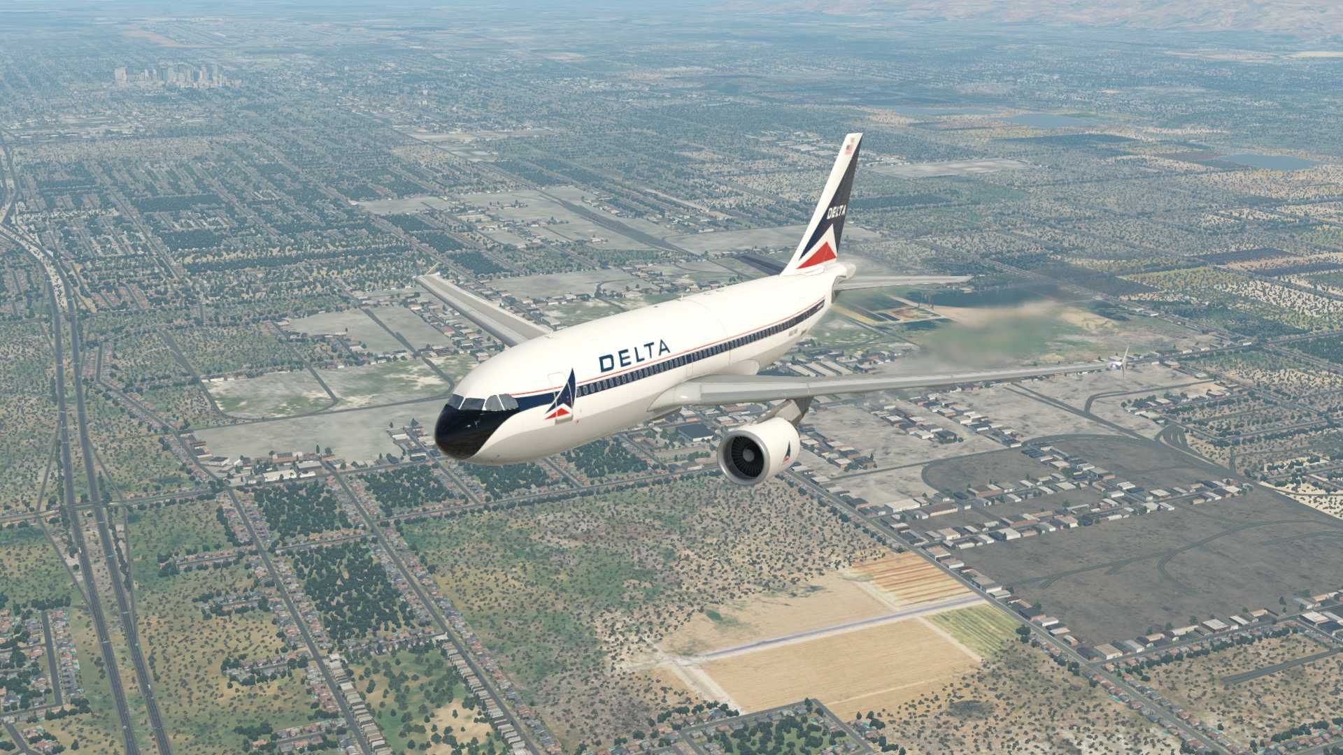达美A310 内华达沙漠-7217 