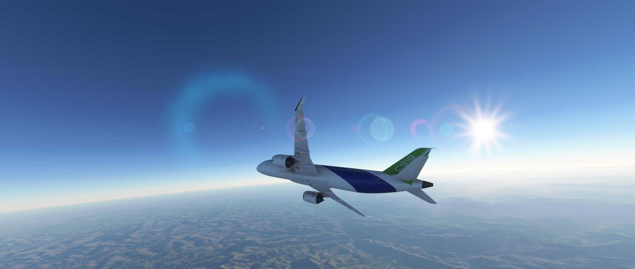 FYCYC-C919 国产大飞机机模 微软模拟飞行演示-1703 