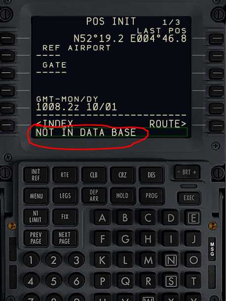 请教 输入机场代码后，行选择输入，显现 NOT IN DATA BASE-6494 