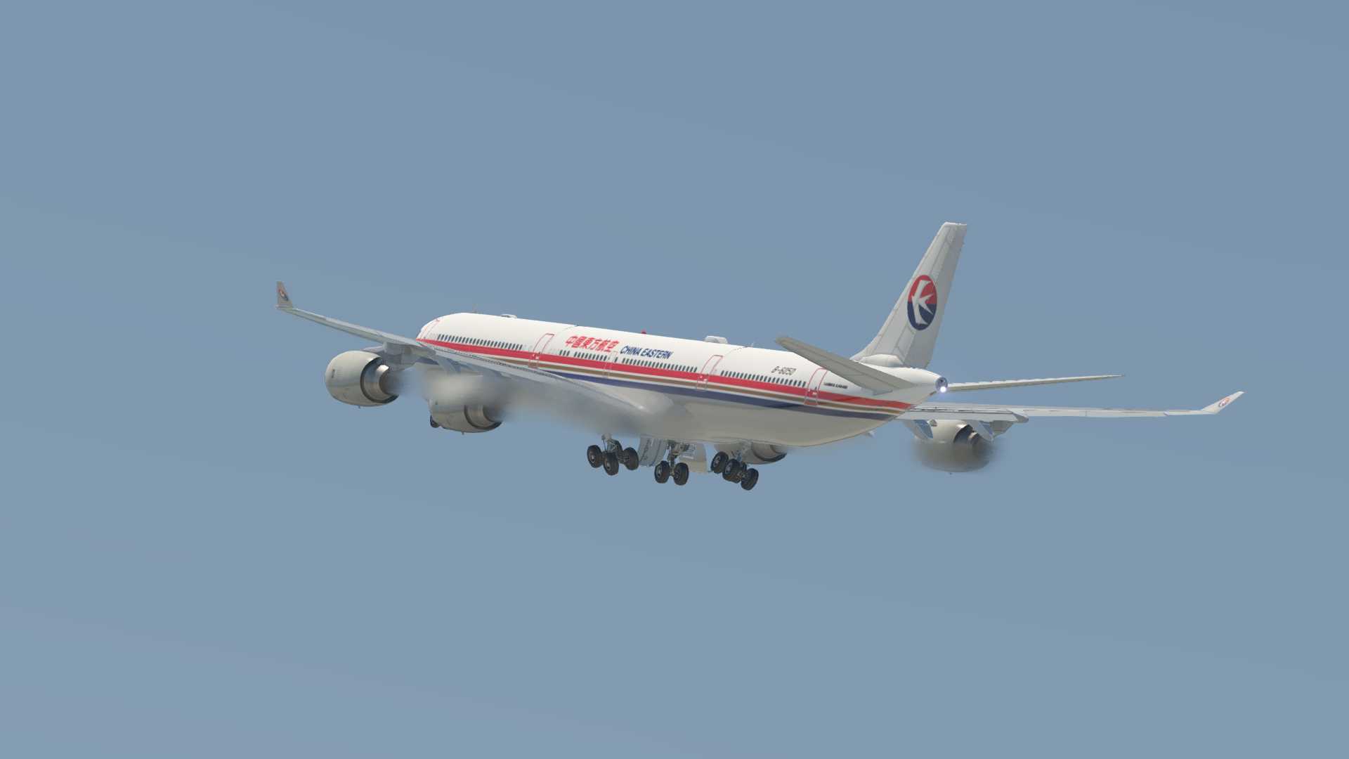 东航A340-600，上海虹桥-乌兰巴托-8046 