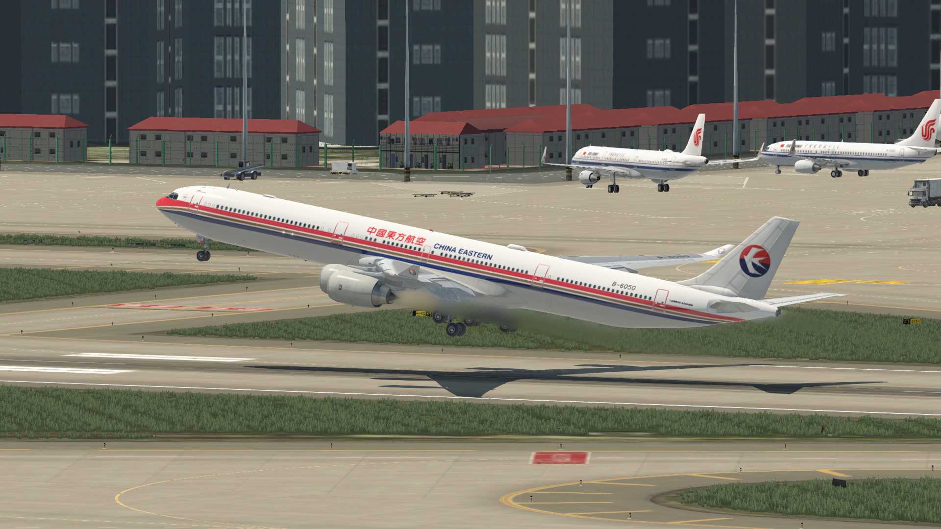 东航A340-600，上海虹桥-乌兰巴托-8119 