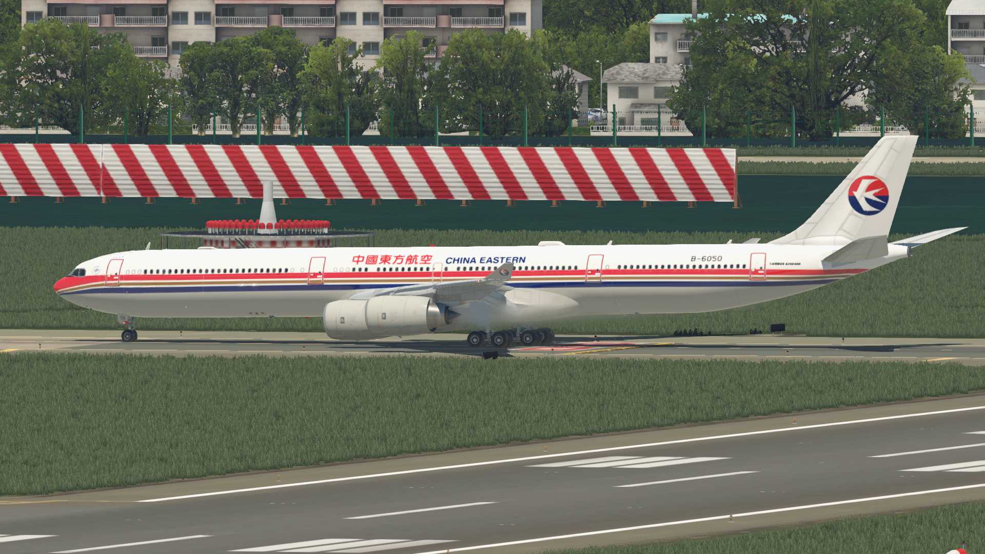 东航A340-600，上海虹桥-乌兰巴托-5844 