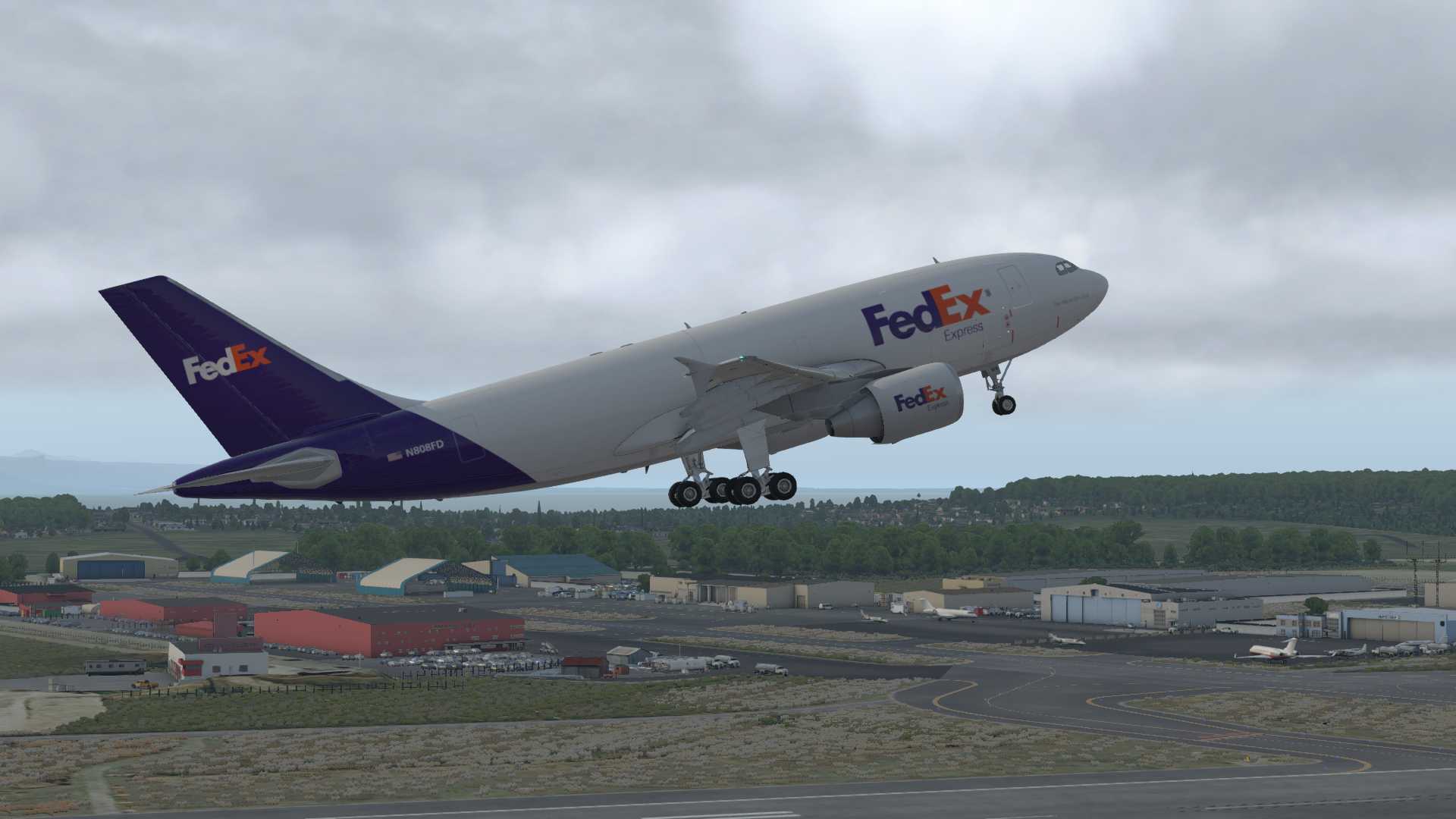 FedEx A310F，安克雷奇离场-5300 